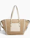 Aimee Kestenberg Casablanca Raffia Large Tote In Sand