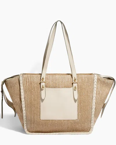Aimee Kestenberg Casablanca Raffia Large Tote In Sand