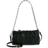 Aimee Kestenberg Charismatic Leather Shoulder Bag In Black W/silver