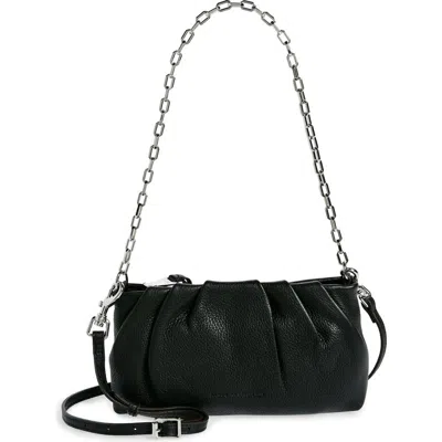 Aimee Kestenberg Charismatic Leather Shoulder Bag In Black W/silver