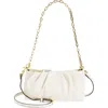 Aimee Kestenberg Charismatic Leather Shoulder Bag In Vanilla Ice W/shiny