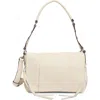 Aimee Kestenberg Corfu Convertible Shoulder Bag In Vanilla With Silver