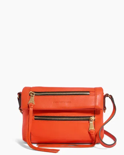 Aimee Kestenberg Crosstown Double Entry Crossbody In Orange