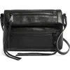 Aimee Kestenberg Crosstown Double Entry Leather Crossbody Bag In Black