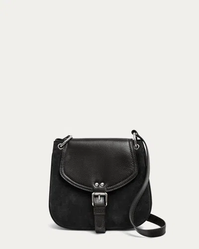 Aimee Kestenberg Dash Mini Crossbody In Black Suede