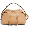 Aimee Kestenberg Dumpling Leather Top Handle Bag In Camel