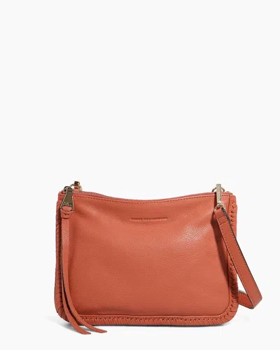 Aimee Kestenberg Famous Double Top Zip Crossbody In Orange