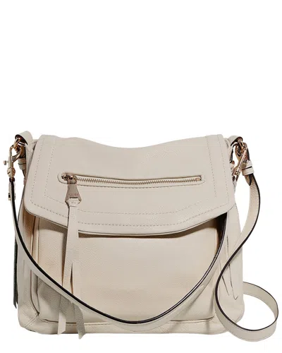 Aimee Kestenberg Fifth Ave Convertible Leather Shoulder Bag In White