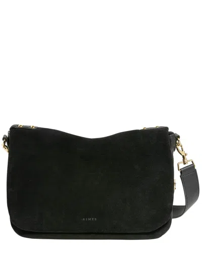 Aimee Kestenberg Gramercy Suede Messenger Bag In Black