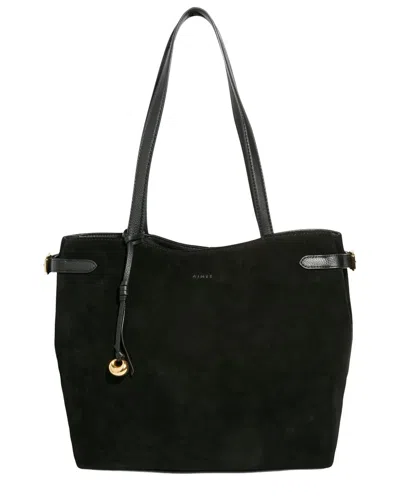 Aimee Kestenberg Gramercy Suede Tote In Black