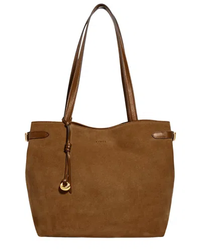 Aimee Kestenberg Gramercy Suede Tote In Brown