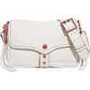 Aimee Kestenberg Great Escape Suede Crossbody Bag In White