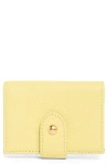 Aimee Kestenberg Highland Bifold Leather Card Case In Yellow