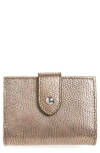 Aimee Kestenberg Highland Bifold Leather Card Case In Gold