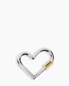 Aimee Kestenberg It's A Love Thing Heart Carabiner In Silver