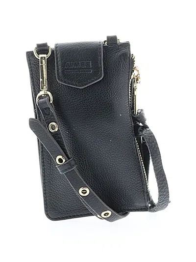Pre-owned Aimee Kestenberg Leather Crossbody Bag In Black
