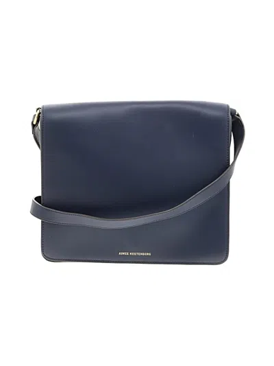 Pre-owned Aimee Kestenberg Leather Crossbody Bag In Blue