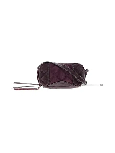 Pre-owned Aimee Kestenberg Leather Crossbody Bag In Burgundy
