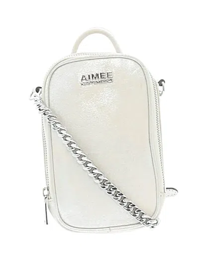 Pre-owned Aimee Kestenberg Leather Crossbody Bag In White