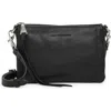 Aimee Kestenberg Madrid Leather Crossbody Bag In Black With Silver
