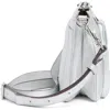 Aimee Kestenberg Madrid Leather Crossbody Bag In Silver Metallic