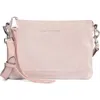 Aimee Kestenberg Madrid Leather Crossbody Bag In Tea Rose Suede