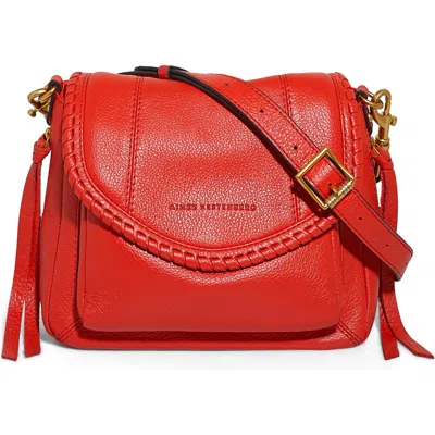 Aimee Kestenberg Mini All For Love Convertible Leather Crossbody Bag In Corvette Red W/14k