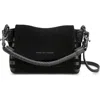 Aimee Kestenberg Mini Zen Leather Crossbody Bag In Black Suede
