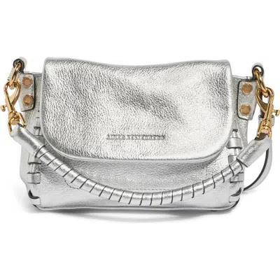 Aimee Kestenberg Mini Zen Leather Crossbody Bag In Silver