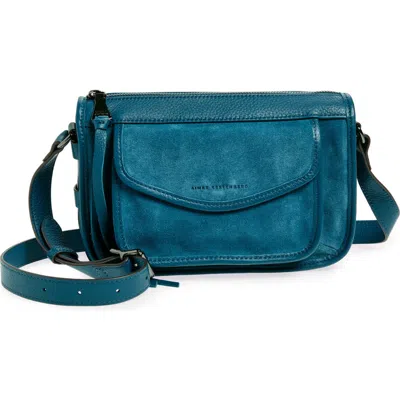 Aimee Kestenberg Muse Cargo Crossbody Bag In Tidal Teal Suede