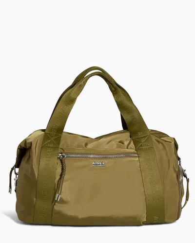 Aimee Kestenberg Nylon Duffle In Green