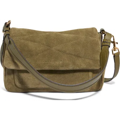 Aimee Kestenberg Peace Of Me Convertible Shoulder Bag In Kelp Suede