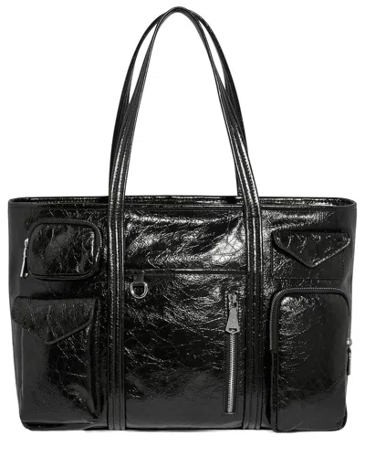Aimee Kestenberg Renegade Large Leather Laptop Tote In Black