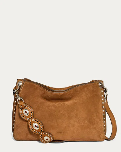 Aimee Kestenberg Roma Double Entry Shoulder In Latte Suede