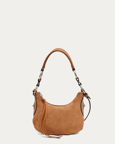 Aimee Kestenberg Roma Mini Crossbody In Latte Suede