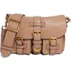 Aimee Kestenberg Saddle Up Leather Crossbody Bag In Beige