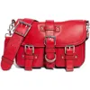 Aimee Kestenberg Saddle Up Leather Crossbody Bag In Radiant Red