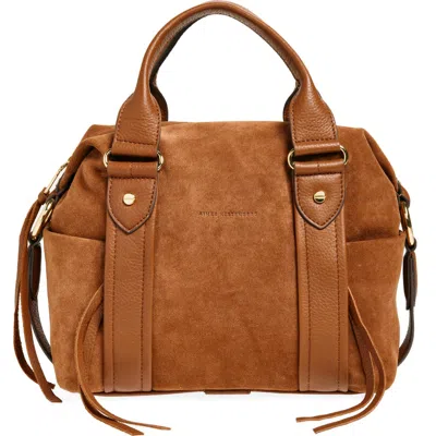 Aimee Kestenberg Sierra Satchel Bag In Chestnut Suede