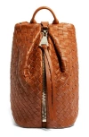 Aimee Kestenberg Tamitha Woven Mini Backpack In Cinnamon Woven