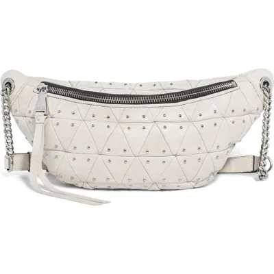 Aimee Kestenberg The Hug Convertible Leather Sling Bag In Chalk Geo Studs