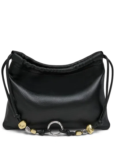 Aimee Kestenberg Tie Breaker Leather Shoulder Bag In Black