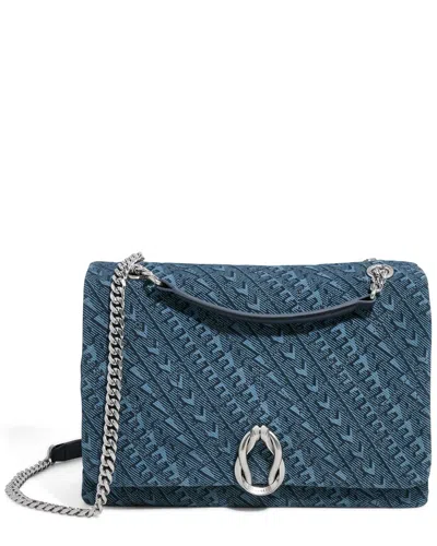 Aimee Kestenberg Unity Novelty Med Leather Shoulder Bag In Blue