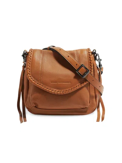 Aimee Kestenberg Women's All For Love Leather Mini Crossbody In Chestnut Brown Gunmetal