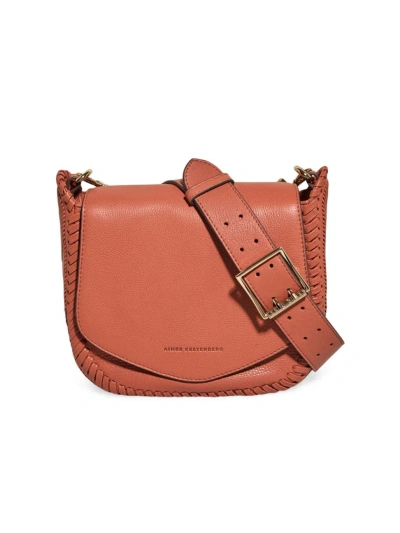 Aimee Kestenberg Women's All For Love Leather Saddle Crossbody Bag In Apricot