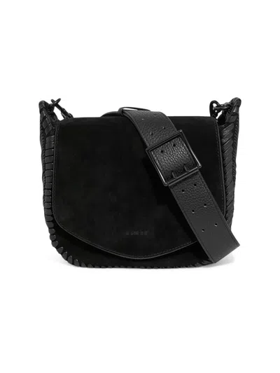 Aimee Kestenberg Women's All For Love Suede Saddle Crossbody Bag In Black