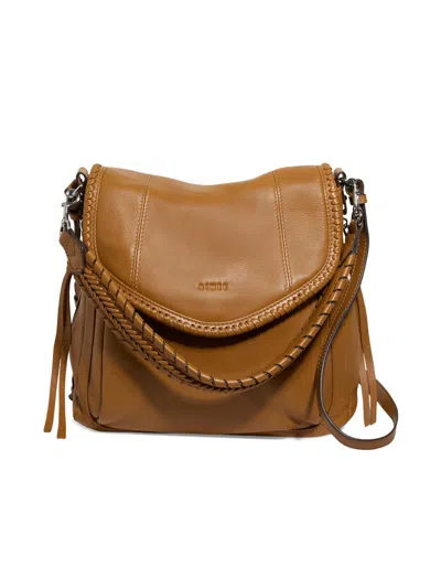 Aimee Kestenberg Women's All For Love Zip Leather Top Convertible Shoulder Bag In Brown