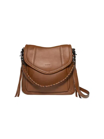 Aimee Kestenberg Women's All For Love Zip Leather Top Convertible Shoulder Bag In Brown