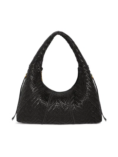 Aimee Kestenberg Women's Chelsea Leather Woven Hobo Bag In Black