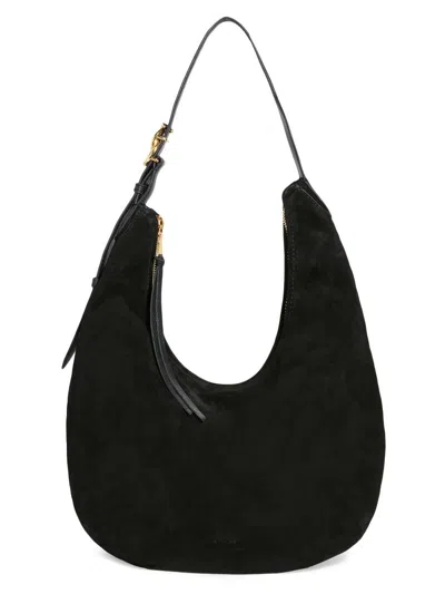 Aimee Kestenberg Large Unity Suede Hobo Bag In Black