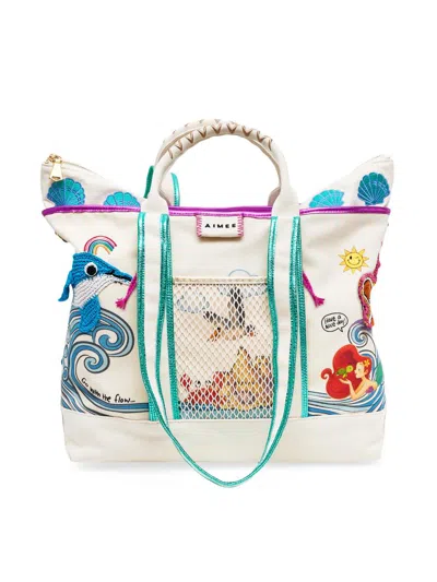 Aimee Kestenberg Women's Wonder Convertible Tote Bag In White